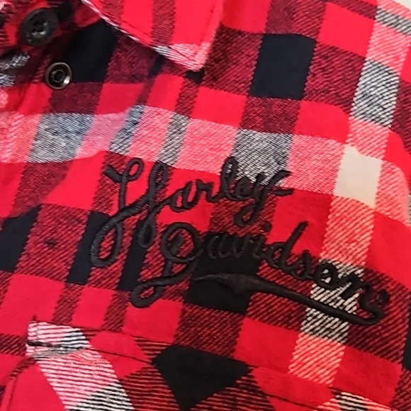 Harley‎ Davidson Buffalo Plaid Button Down - Picture 2 of 5